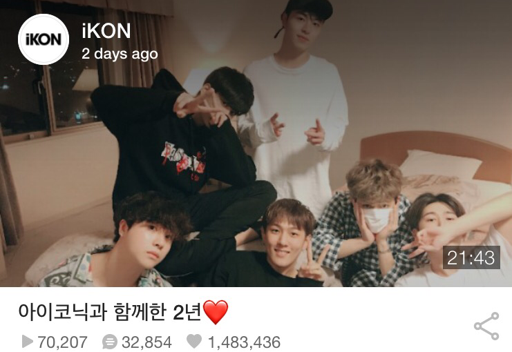 2nd Anniversary Chill and Vlive with iKON